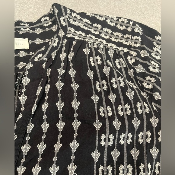 [S]Lou & Grey Black and White Embroidered Boho Tunic Blouse - Picture 4 of 9
